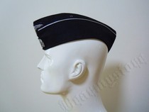 De-Style Classic Black Boat Cap Eagle Emblem Boat Cap Dress Cool Canon Silver Dental Floss Black Boat Type Cap