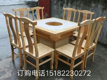 Factory custom made old antique carved marble hot pot table and chair Hot pot rectangular table Marble eight immortals table and chair