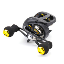 Water drop wheel Luya bridge raft Magnetic centrifugal double brake long throw anti-explosion line Tamsui black special Lei Qiang Luya wheel