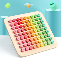 Children Montessori Mathematics Learning Board Montessori teaching aids arithmetic artifact elementary school students multiplication formula table early teaching aids