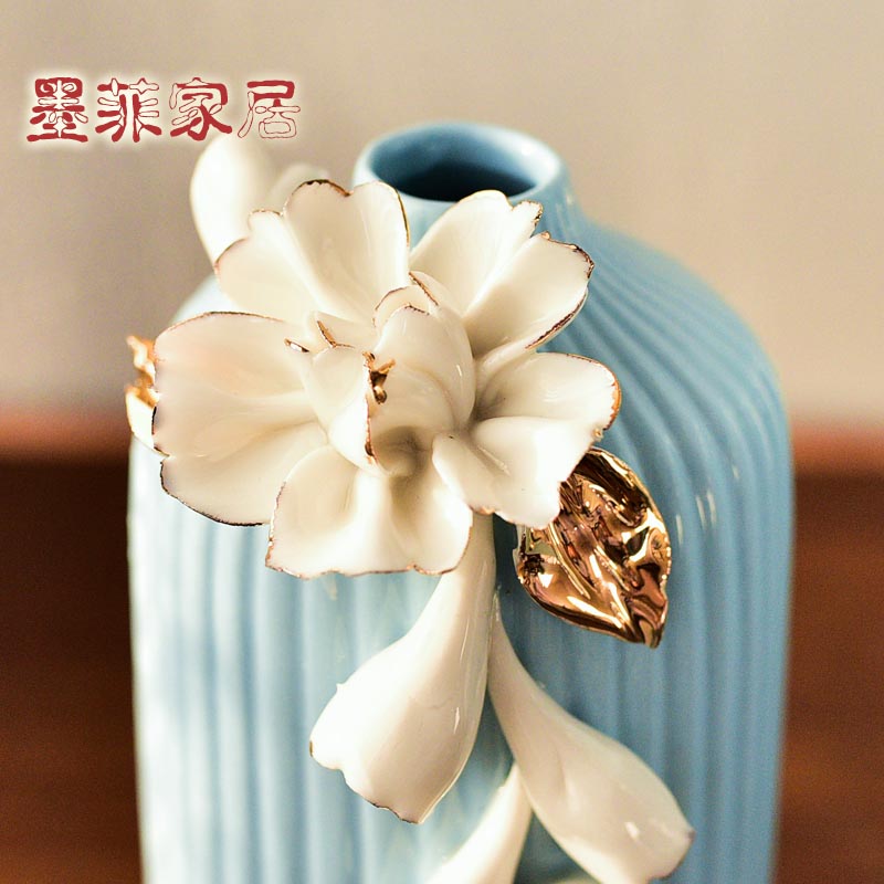 I and contracted sitting room porcelain jingdezhen ceramic hydroponic vase table creative furnishing articles home decoration flower arrangement