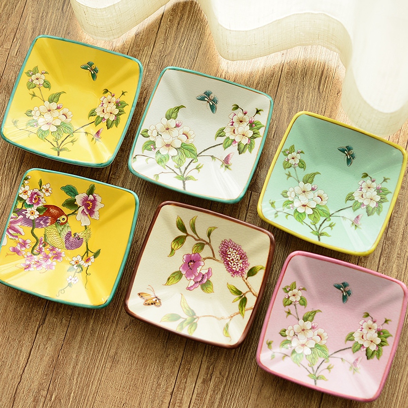 New Chinese style household ceramics creative furnishing articles ashtray ashtray sitting room tea table American desk decoration decoration