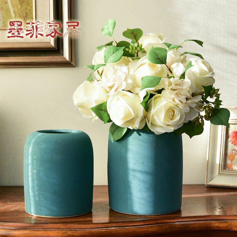 I and contracted jingdezhen ceramic grinding Japanese vase of new Chinese style living room table wine decorative dried flowers flower arrangement