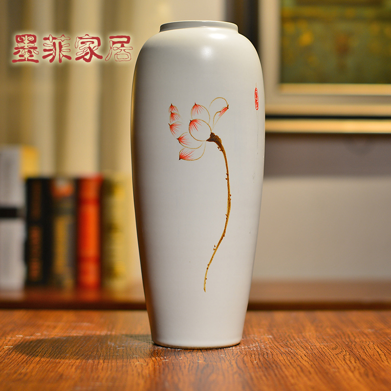 Jingdezhen modern new Chinese style ceramic vases, flower arranging TV ark, wine furnishing articles, the sitting room porch decoration decoration