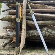 Short paragraph live Han sword Baojian sword hand sword stainless steel anti-body short sword film and TV cold soldier prop unopened blade