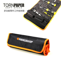 Multi-function multi-separation power tools batch head sleeve drill bit storage roll hand tool repair running bag