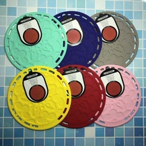 Exit France LC Silicone Pan Cushion Round Florid Heart-shaped Cushion Enamel Pan Heat Insulation Cushion Dining Cushion Home Burn-Proof Mat