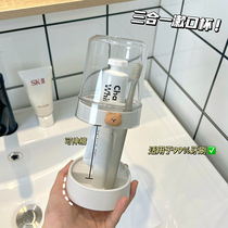 Electric toothbrush rack dustproof student dormitory brushing mouthwash cup put tooth cup toothware rack wash cup set