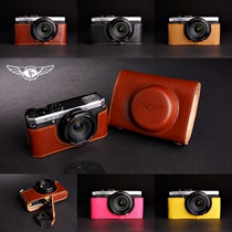 Taiwan TP Original genuine leather PENTAX Pengot MX1 camera bag base MX-1 leather cover half cover handle protective sleeve