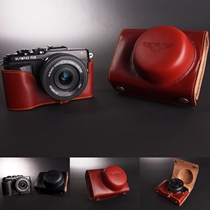 Taiwan TP genuine leather Olympus E-PL7 camera bag EPL7 leather cover base handle handmade protective sleeve