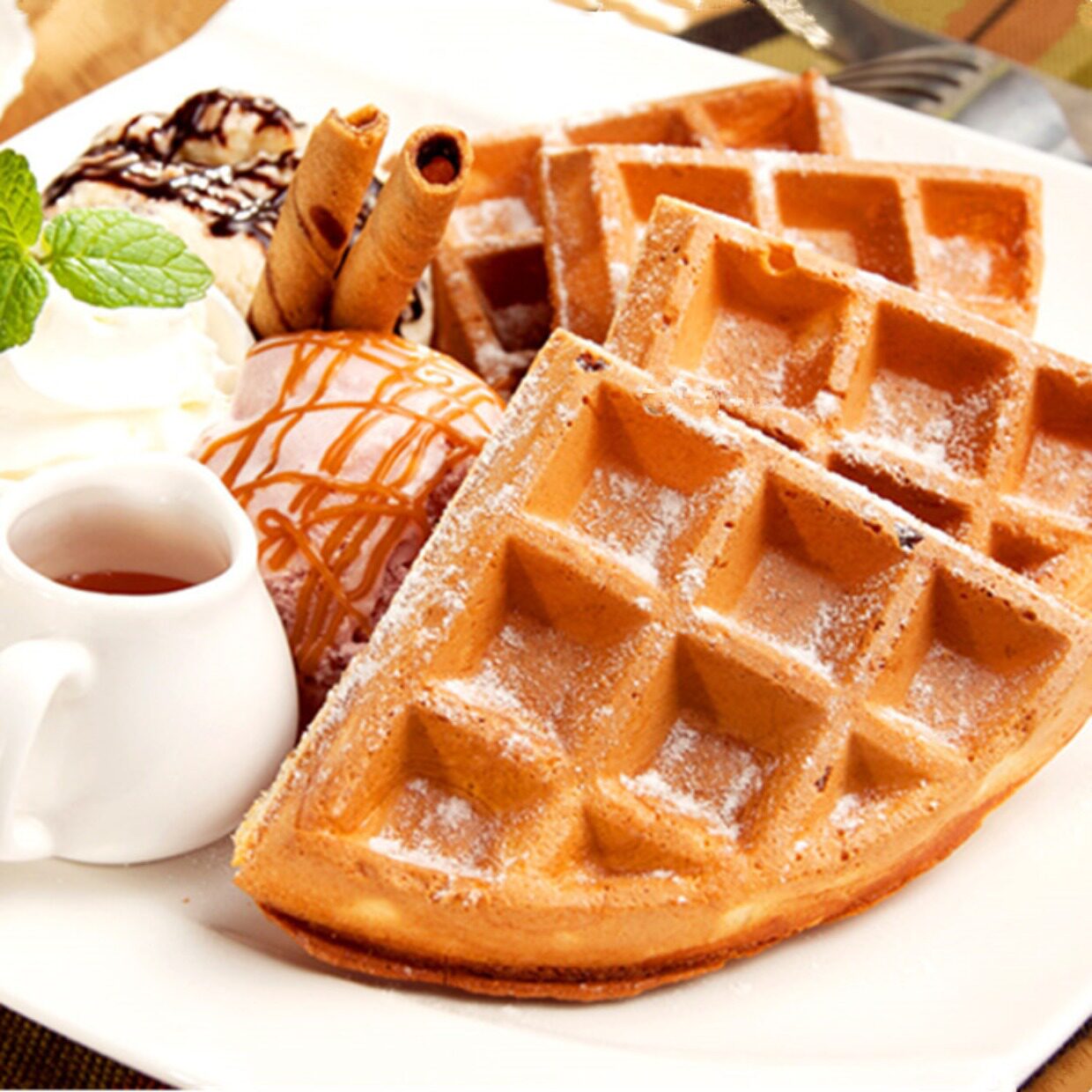 甜品烘焙原料 爵士美式松饼粉2kg 烘焙预拌粉华夫饼粉 媲美卡罗