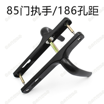 Broken bridge aluminium alloy 50 flat door doors doors and windows Five gold accessories 186 holes distance 85 central distance door handle door lock panel