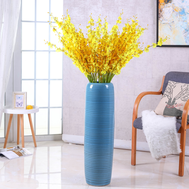 Porch ground vase jingdezhen ceramic sitting room Nordic simulation flower suit I and contracted large furnishing articles arranging flowers