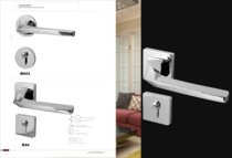 Modern simple magnetic suction silent door lock anti-impact split door handle TATA Nick door lock bright chrome self-priming lock