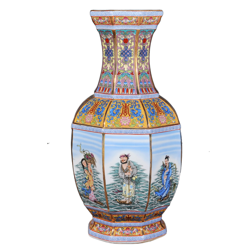 Jingdezhen ceramics antique vase the qing qianlong year new classical postmodern sitting room penjing collection