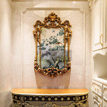 124x75 tropical plant landscape painting green flowers and birds oil painting porch painting Villa fireplace painting European American method