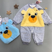 Special price star 2nd generation baby not down velvety one-piece clothes baby halagha flannel thickened newborn autumn and winter