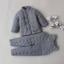 Baby handmade cotton cotton padded suit autumn and winter newborn baby boys and women padded jacket padded padded trousers