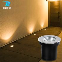 cob ground lamp embedded ground lamp outdoor waterproof courtyard lamp outdoor square ground lamp 3w stainless steel spotlight