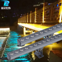 led digital guardrail tube line light neon horse washing wall exterior control monochrome colorful contour advertising outdoor waterproof