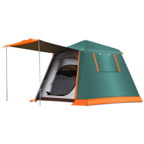 Outdoor 3 people 4 people 5 people 6 people travel automatic hydraulic Rod quick-opening camping anti-rainstorm camping double-layer tent