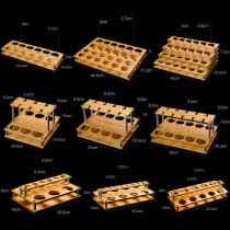 Household bamboo wood white wine glass storage cup holder wine cup holder high foot white glass upside down cup holder 10 pots 10 pots 10 cups shelf