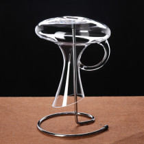 Red wine decanter rack wine bottle upside down hanging rack creative metal drain rack drying rack simple living room ornaments