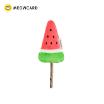 CQueen Meowcard Ice Cupcake Watermelon teases cat stick to grind tooth puppet mint