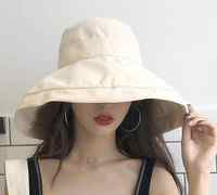 大头围chic渔夫帽女夏天韩版大沿防晒帽券后19.9元包邮