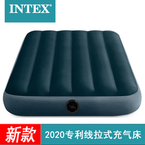 INTEX air mattress inflatable mattress double home padded single folding bed outdoor lunch break easy portable bed