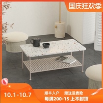 Modern ZUOYOU designer Japanese terrazzo simple modern coffee table small apartment tea table light luxury living room tea table