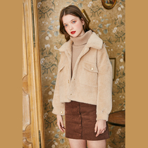 Linjou Lingjiu 2021 winter thick wool coat small tall fur mink stuffed short fur coat woman