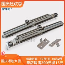 Sliding door pulley wardrobe custom sliding door damper pulley crane buffer rail accessories