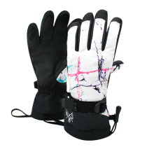 Outdoor ski gloves male lady warmer and thickened windproof and waterproof anti-trim ski gloves in winter