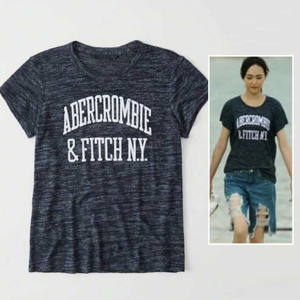 归去来唐嫣萧清明星同款T恤夏季新款潮牌植绒