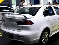 Mitsubishi wing Kamikaze Disi car tail wing God lampless special ABS modified sports fixed wind wing God tail