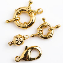 Plated real gold necklace bracelet connecting buckle Grandma buckle DIY jewelry accessories(2417A)