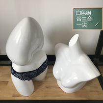 Underwear model props female peach heart underwear underwear model three-piece underwear props clothing store model