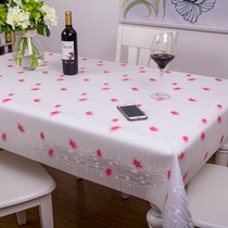 EVA plastic environmental protection tasteless waterproof and anti-scalding pastoral fabric Western tablecloth oil-proof leave-in rectangular coffee table cloth