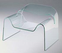 (Factory direct sales) hot bending glass steel glass curved glass coffee table sandwich hollow arc hot bending glass