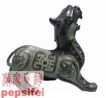 Antique Collectibles Bronze Antique ornaments Lucky Pixiu Feng Shui Transfer Copper Pixiu