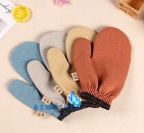 Korean V8 glove bath towel bear bear rubbing bath towel does not hurt skin