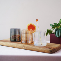 ladylike Phantom transparent water cup female Milk Cup glass glass glass heat-resistant cup household ins breakfast cup