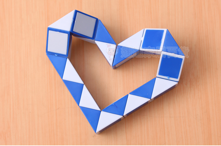 9.9包邮百变魔尺24段魔棍魔蛇长条异形魔方3-6岁儿童益智玩具