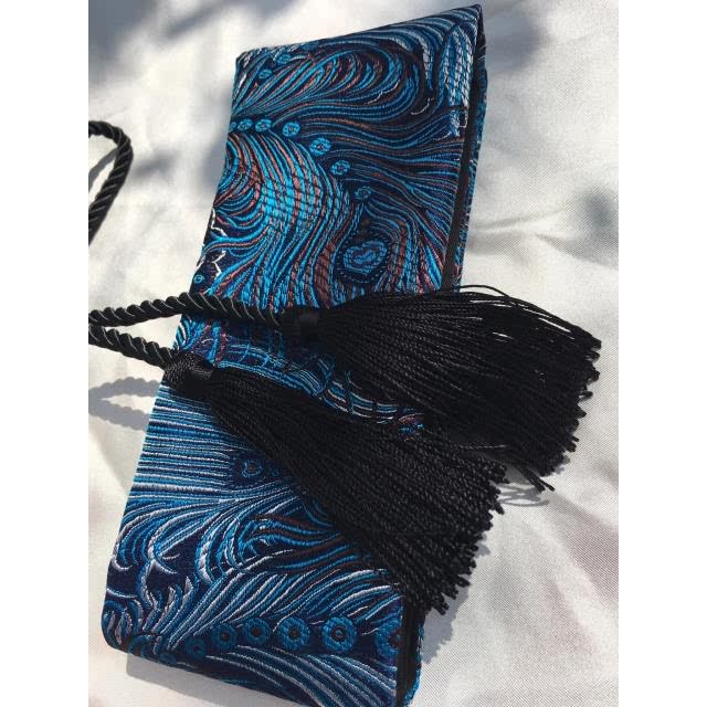 muine真丝腰封女装饰宽复古民族风中国风简约百搭塑身收腰流苏