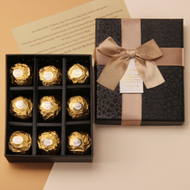 Ferriero chocolate gift boxes 9 laborious Luo guys snacks birthday Valentines Day gift to girlfriend