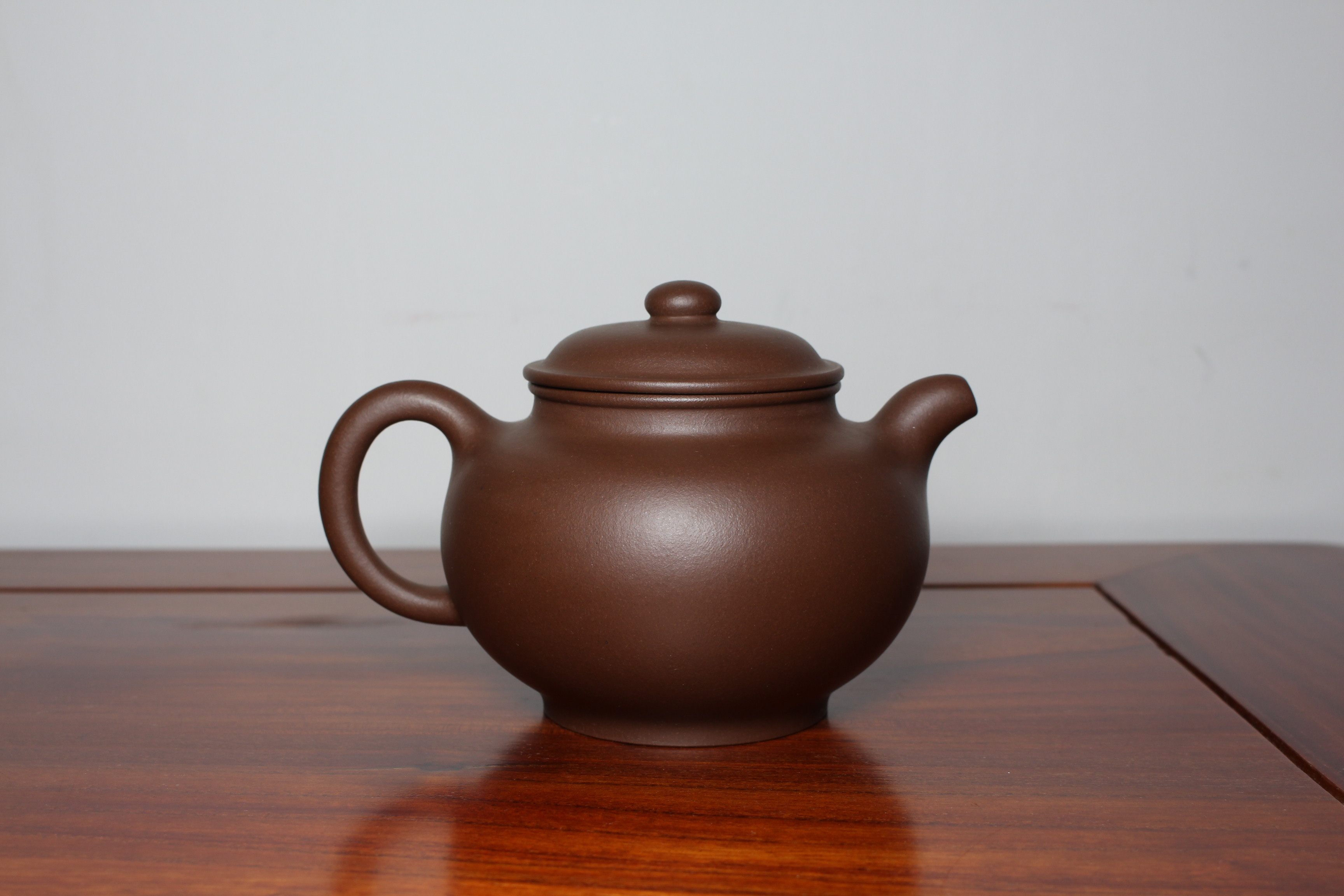 缘壶居 唐门蔡瑶 全手工 原矿紫泥 掇只 六月作品 约300cc欣赏