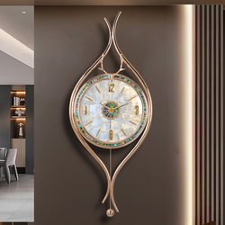 Light luxury shell wall clock 2024 new simple wall hanging living room home creative clock modern clock restaurant hanging watch