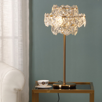 Table lamp Light luxury crystal French net red Nordic ins style girl modern wedding French bedside floor lamp bedroom