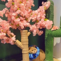 Unka High Face Value Pet Home Creative Cherry Blossom Tree Cat Climbing Rack Grinding Claw Jump Table Cat Scratching Board Kitty Toy Supplies